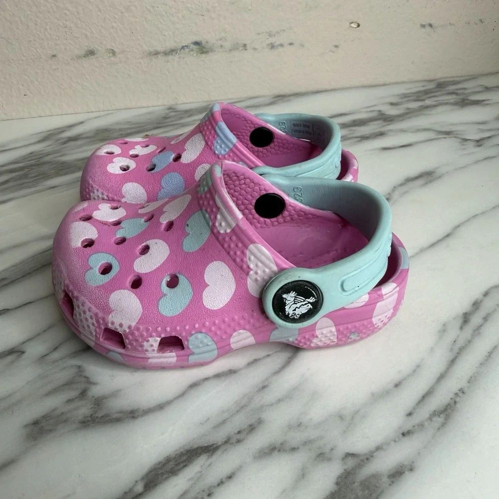 Crocs Classic Pink Comfort Clog Slip-On Shoes Unisex Toddler US Size C 5